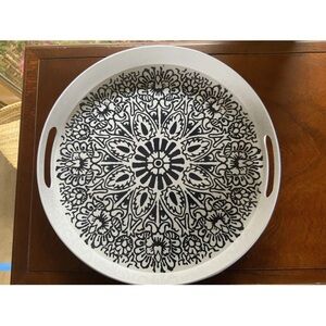 Threshold Melamine 15” Serving Tray - Blue and White